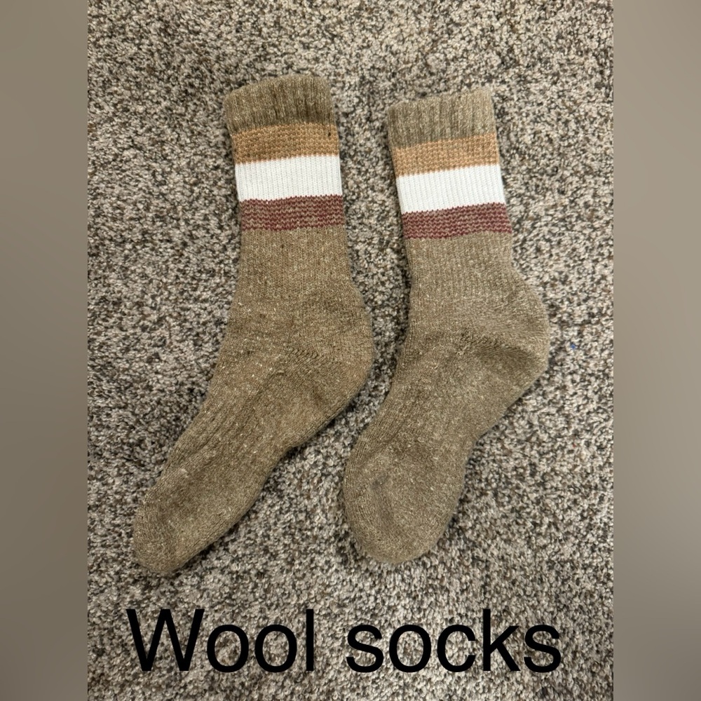 New without tags. Wool socks. Would fit women’s shoe size  6-8